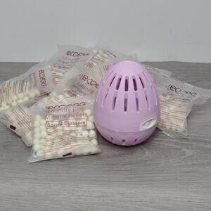 ECOEGG Laundry Egg & Spring Blossom Mineral Pellet 12 Refill Packs Bundle